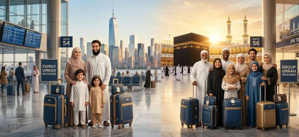 family vs Group Umrah Packages from New York consultation